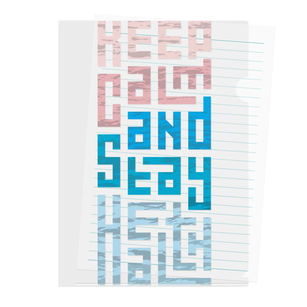 シェアメディカルブランドショップのKeep Calm and Stay Health Clear File Folder