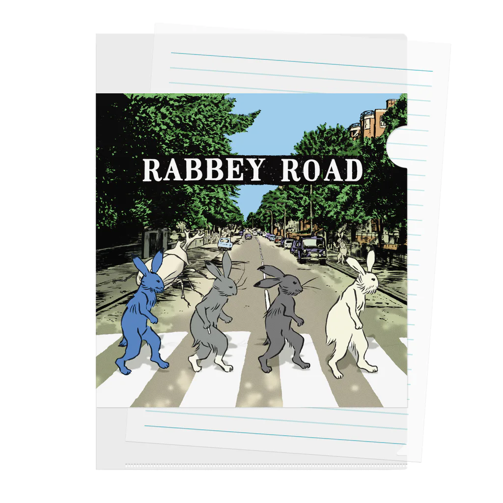 超獣★GIGAのRABBEY ROAD Clear File Folder