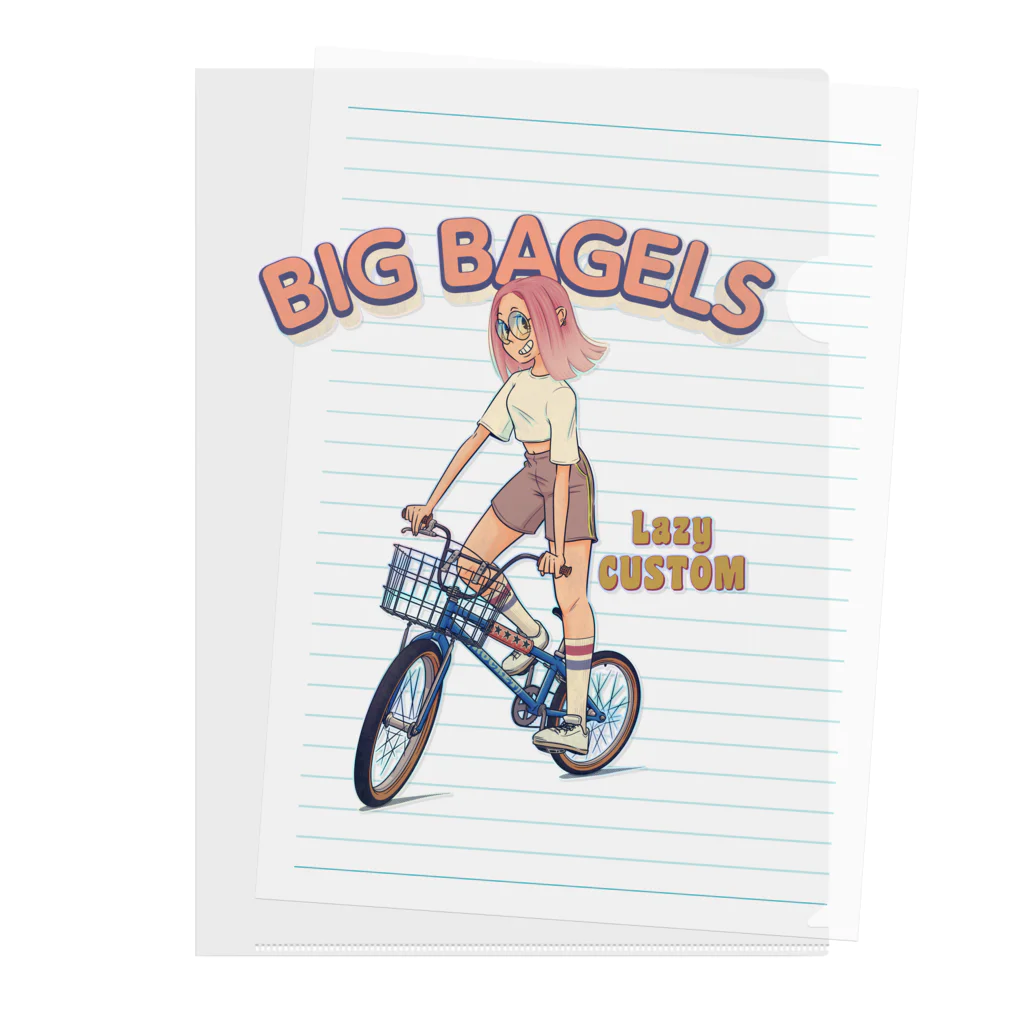 nidan-illustrationの"big bagels" Clear File Folder