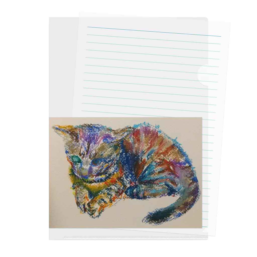 むちむちはむちの子猫のランプちゃん Clear File Folder