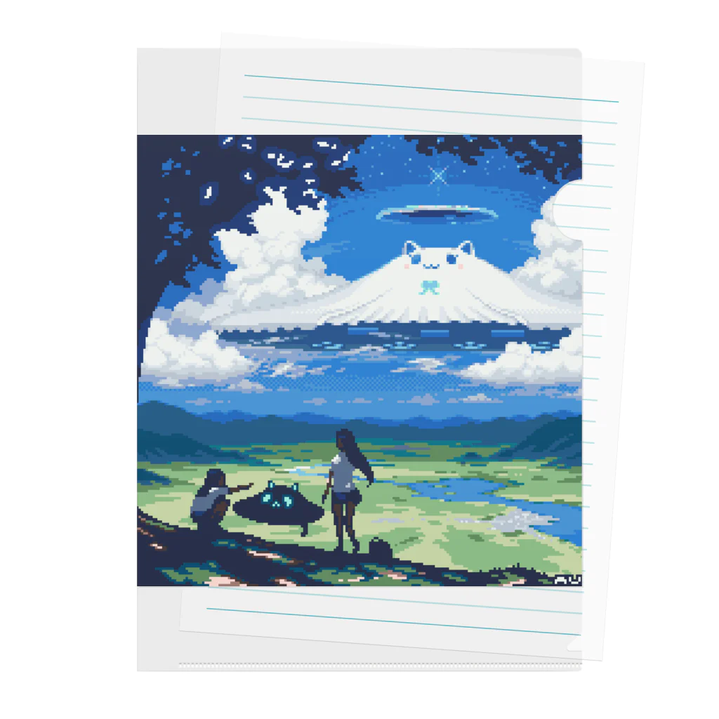 あうたろの夏空UFO 2021 Clear File Folder