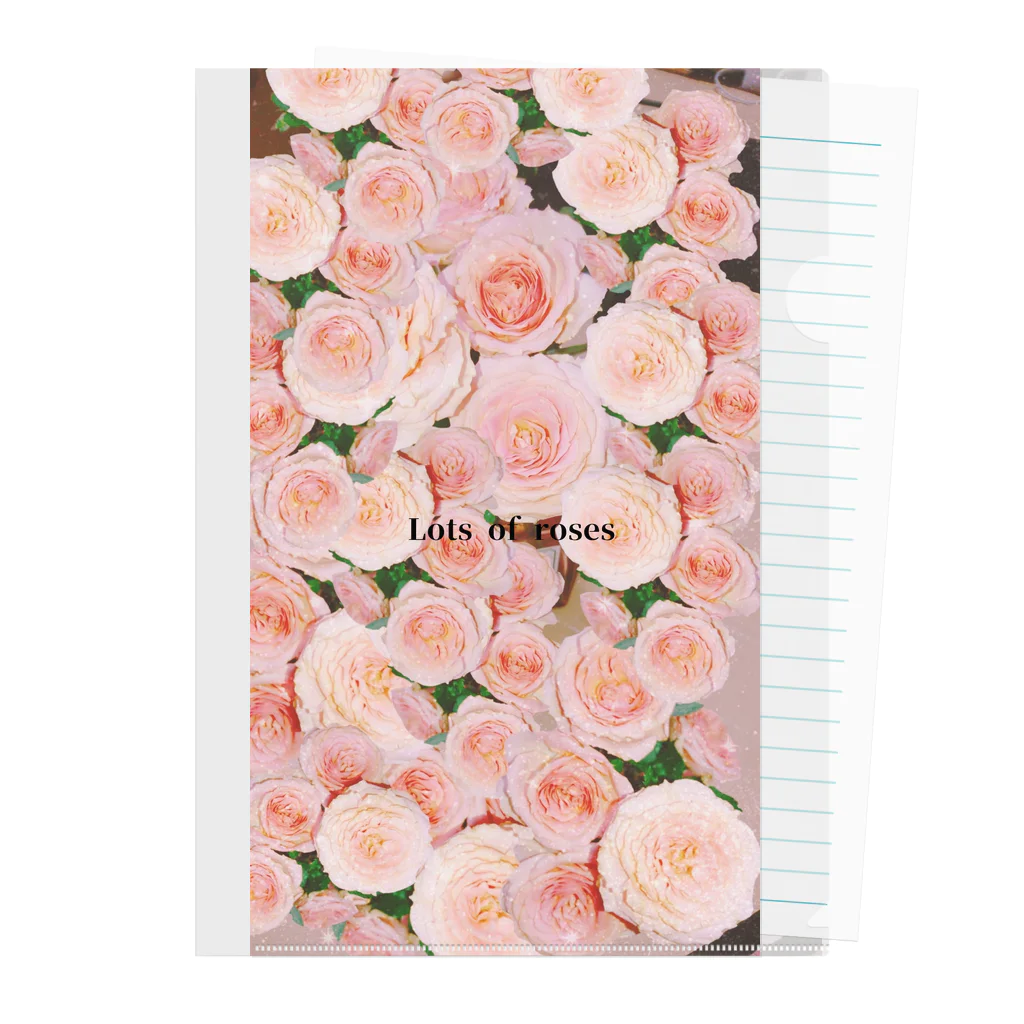 水彩屋のLots of roses Clear File Folder