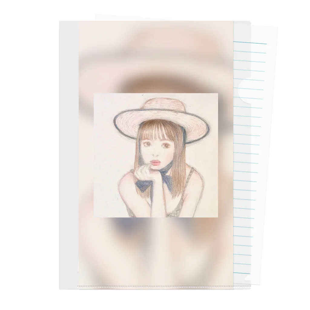 mie's artshoopの夏の少女 Clear File Folder