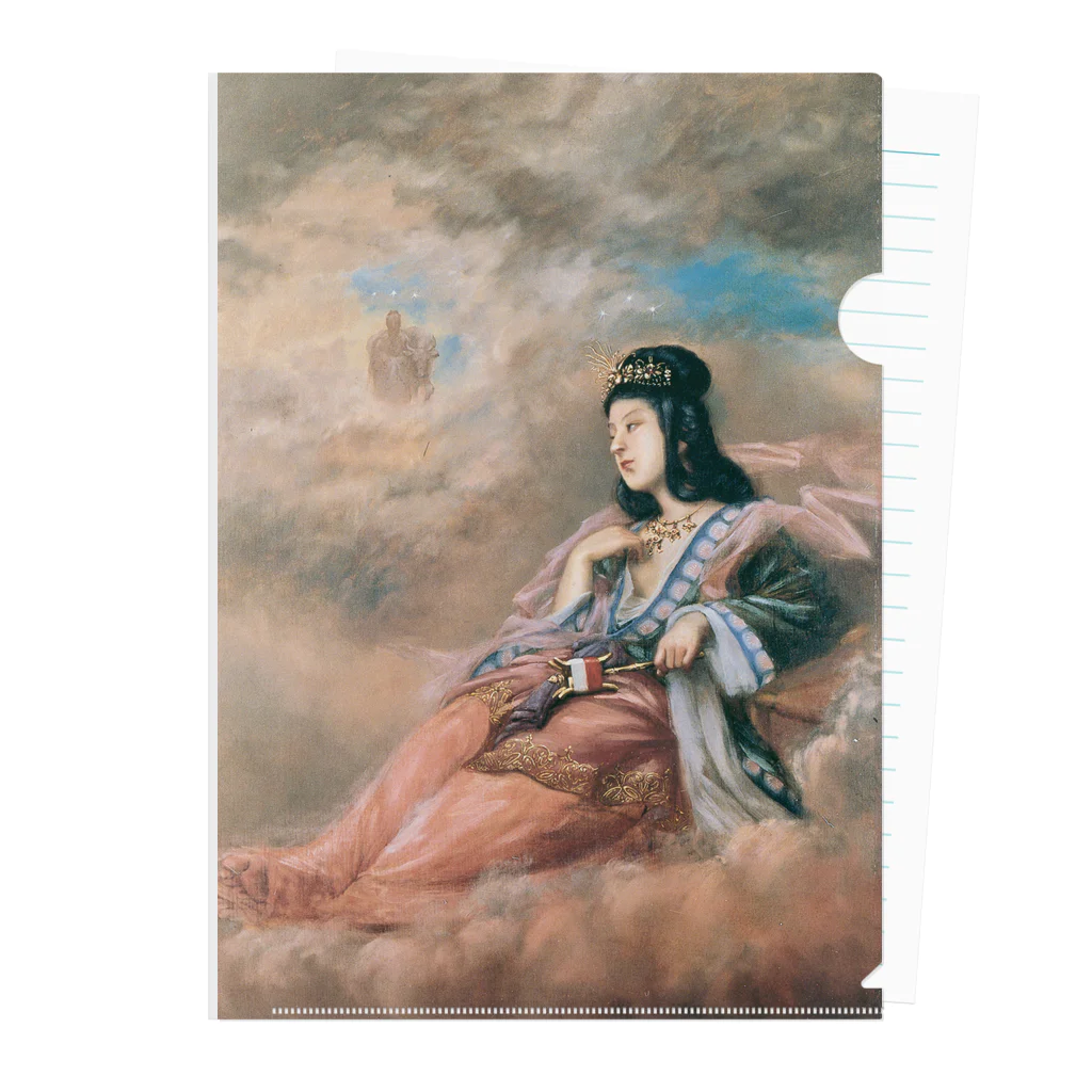 世界の絵画アートグッズの山本芳翠《十二支 丑『牽牛星』》 Clear File Folder