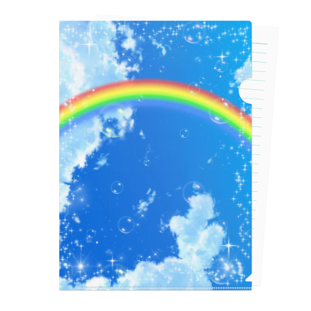 結城 乃愛/(ﾕｳｷ ﾉｴ)のRainbow&bubble Clear File Folder