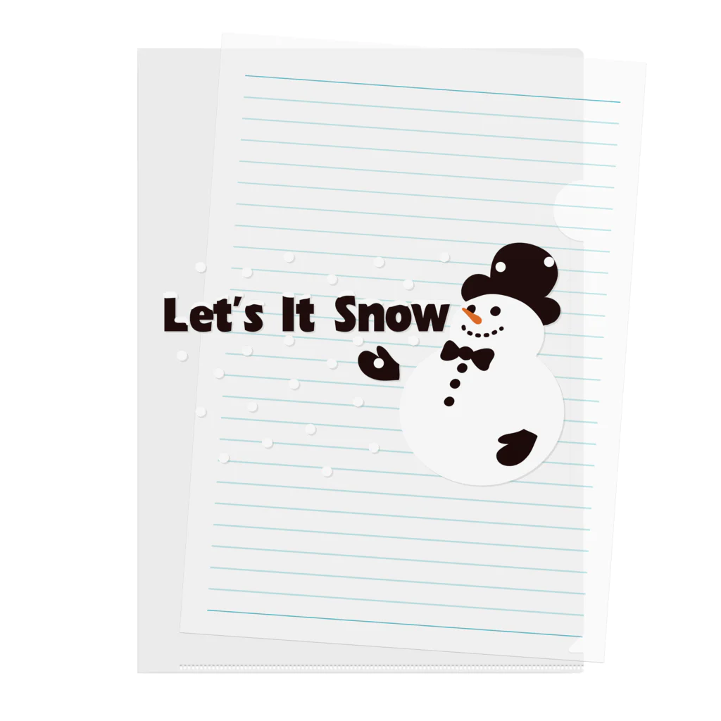 キッズモード某のLet it snow Clear File Folder