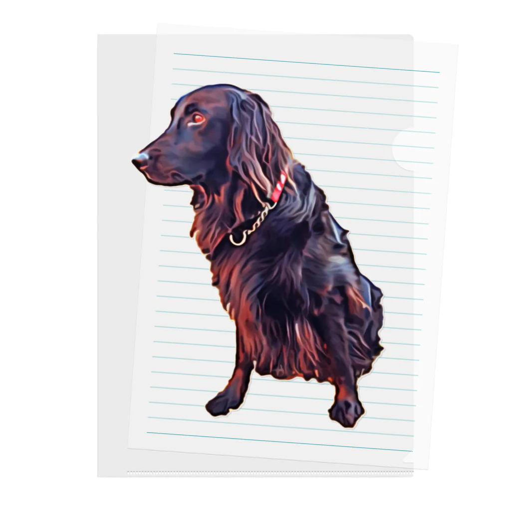 flatcoatedretrieverのflatcoated retriever Clear File Folder