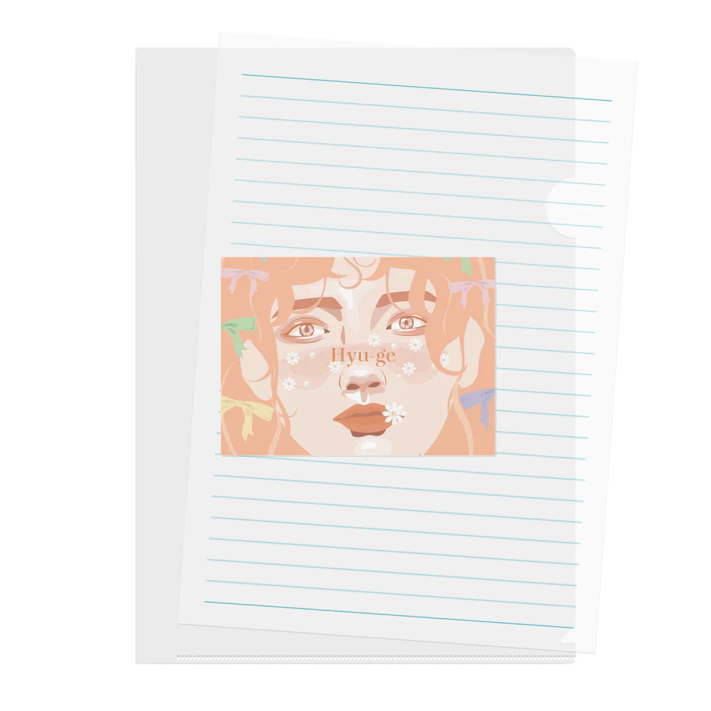 hyu-ge（イラスト）のhyu-ge Clear File Folder