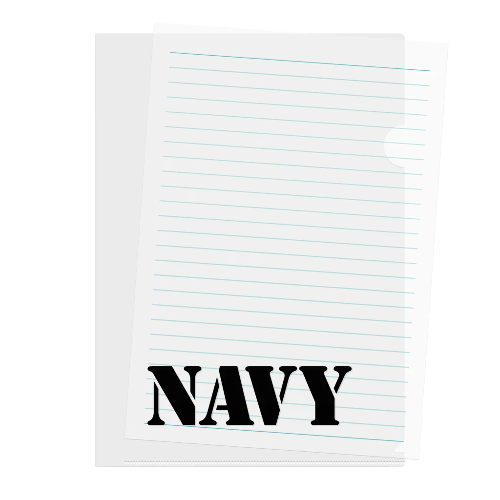 noserのNAVY Clear File Folder