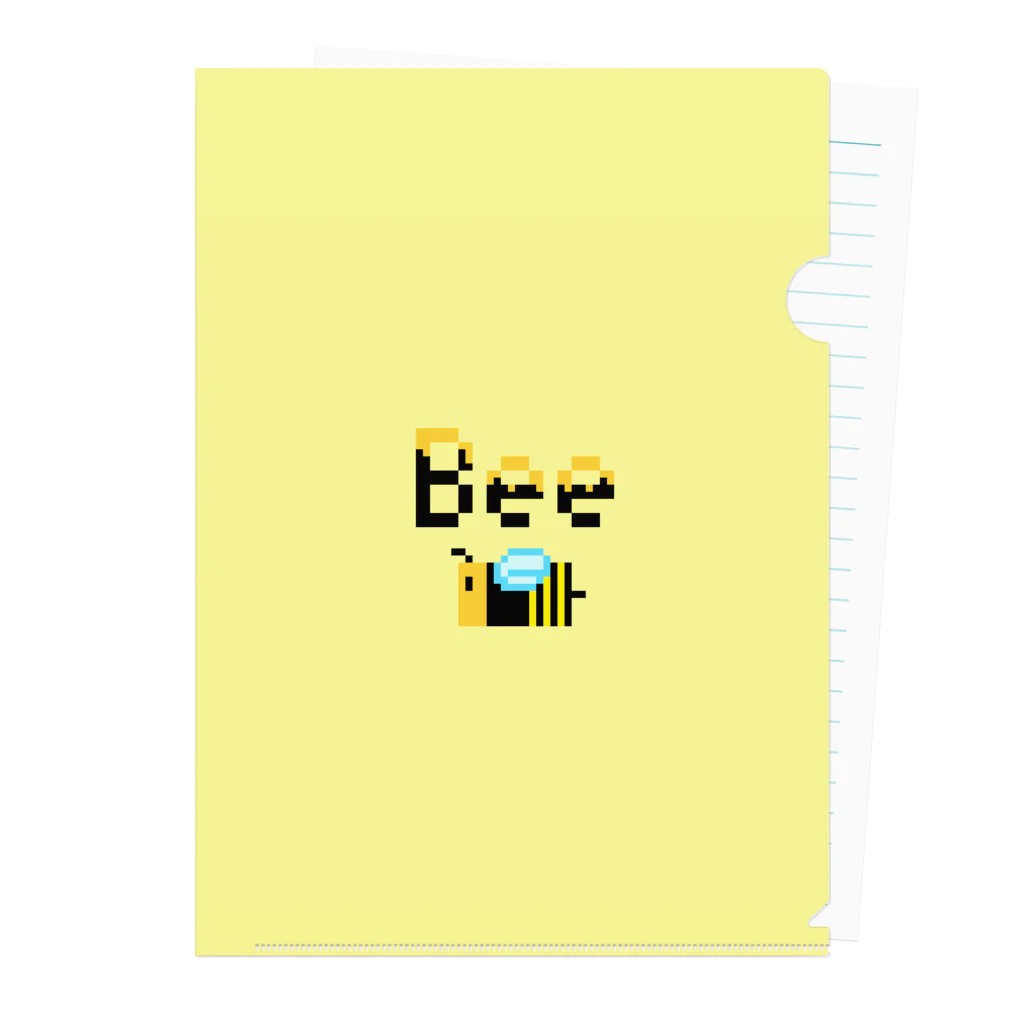 ずっぽんぽ(利益100円均一)のBee(yellow) クリアファイル