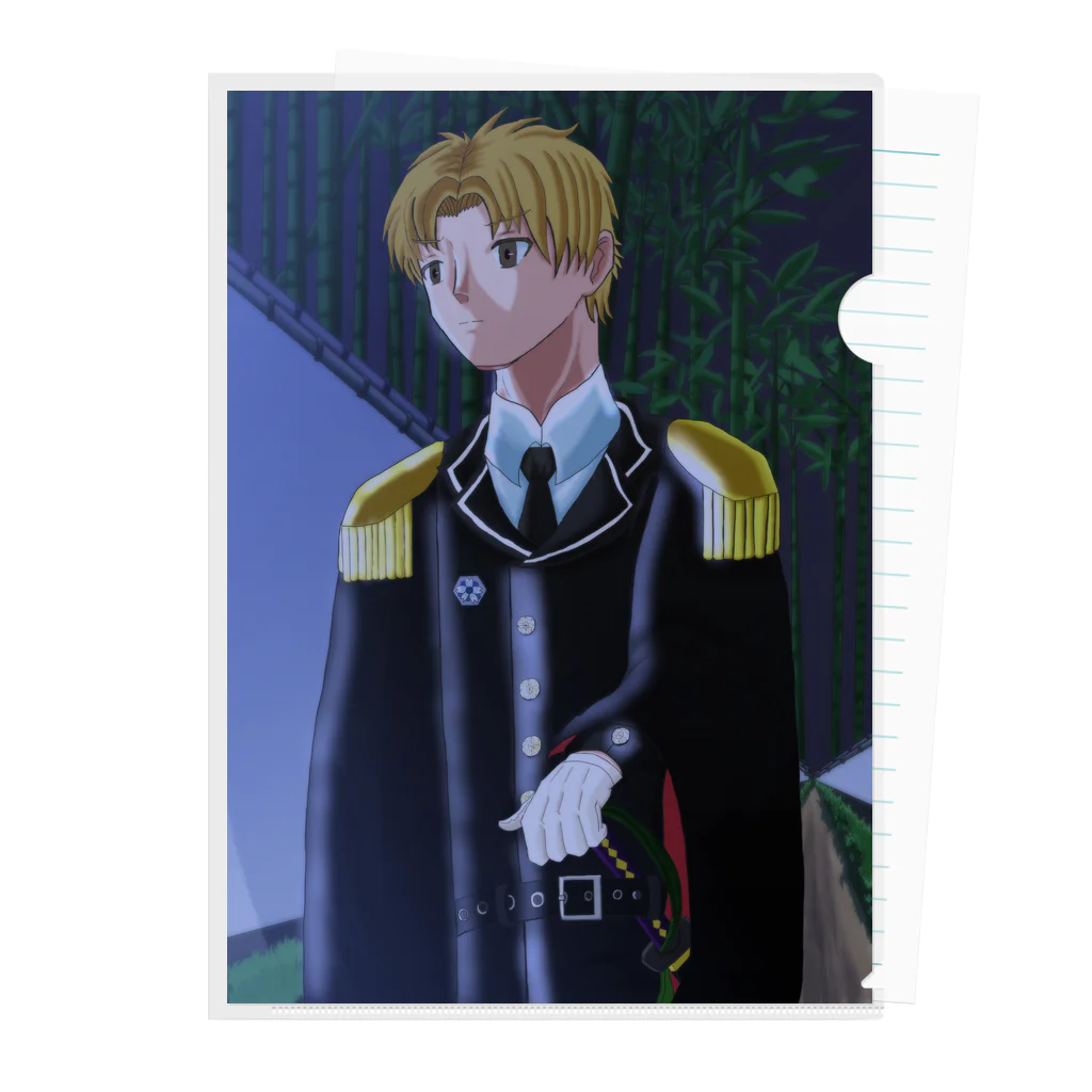 Shionの金髪軍服のオリキャラ(クリアファイル) Clear File Folder