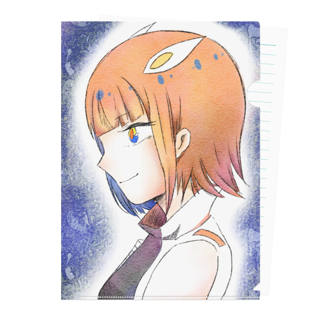 宇チュウ∅Store✩.*のハゼ馳せる果てるまで女の子　同人グッズ Clear File Folder