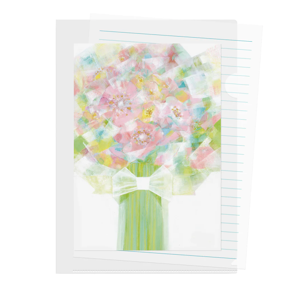 リトマスブルーム の花束 Clear File Folder