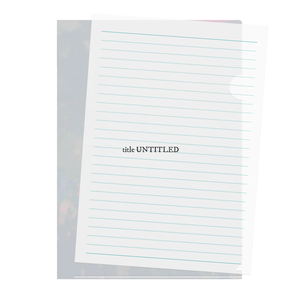 title UNTITLEDのtitle UNTITLED|21AW_LOGO クリアファイル