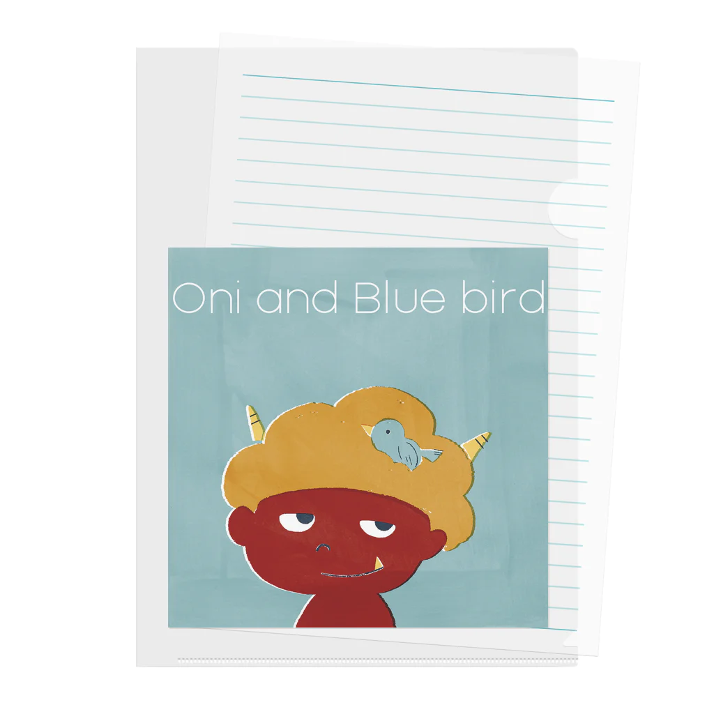 ワシキタチナツ|Illustrationのおにと青い鳥 Clear File Folder