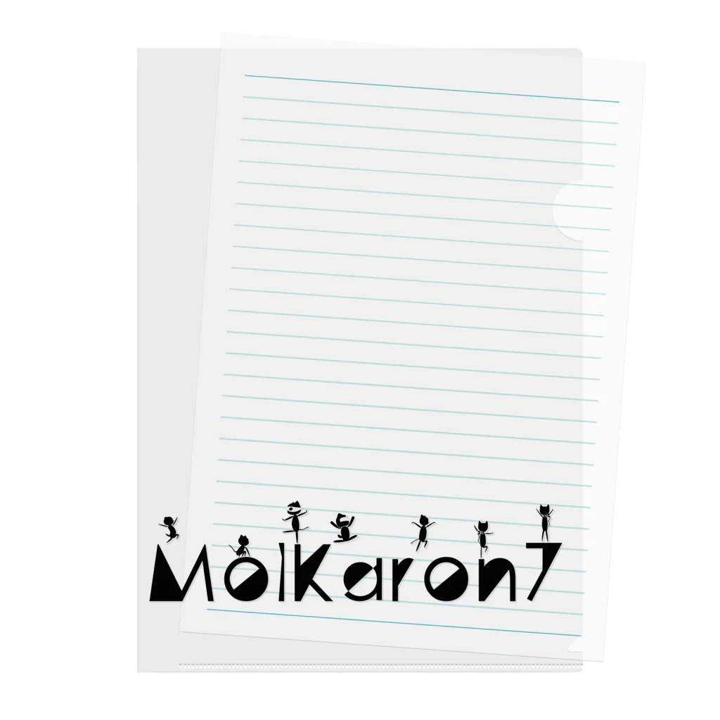 MolKaronのMolKaron７　特別訓練　パルクールのような　ブラック Clear File Folder