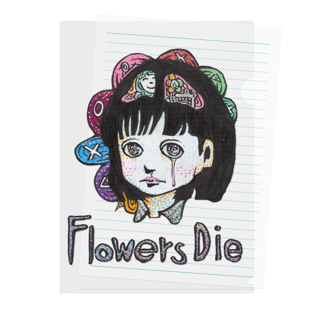 bourutarouのFlower Dies Clear File Folder