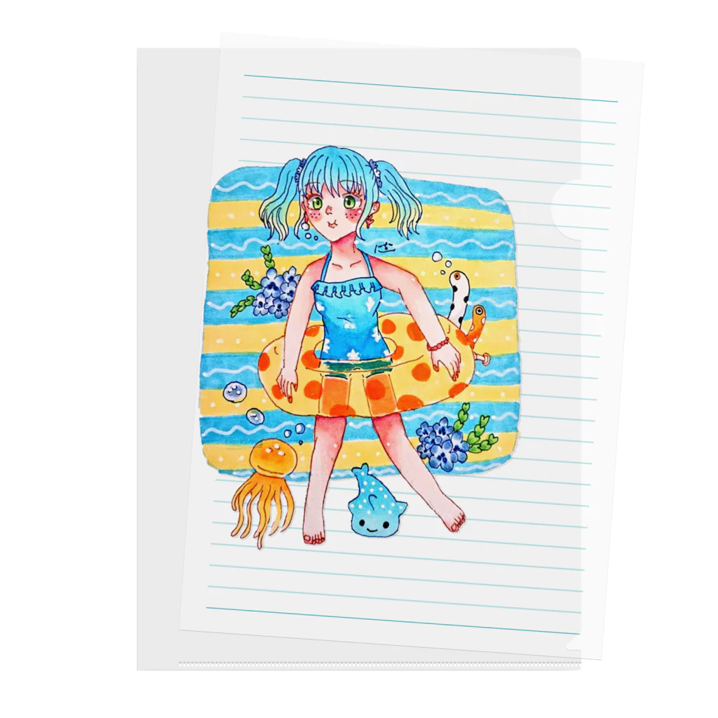 にちしょっぷのぶくぶくリゾート Clear File Folder