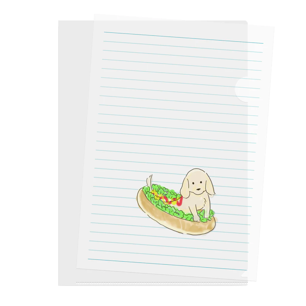 popoのお小遣いのホットドッグ(文字なし) Clear File Folder