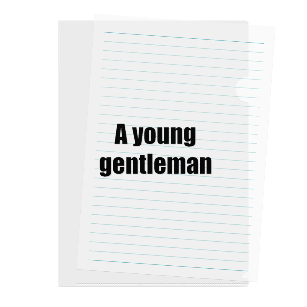 marukomekunのA young gentleman Clear File Folder