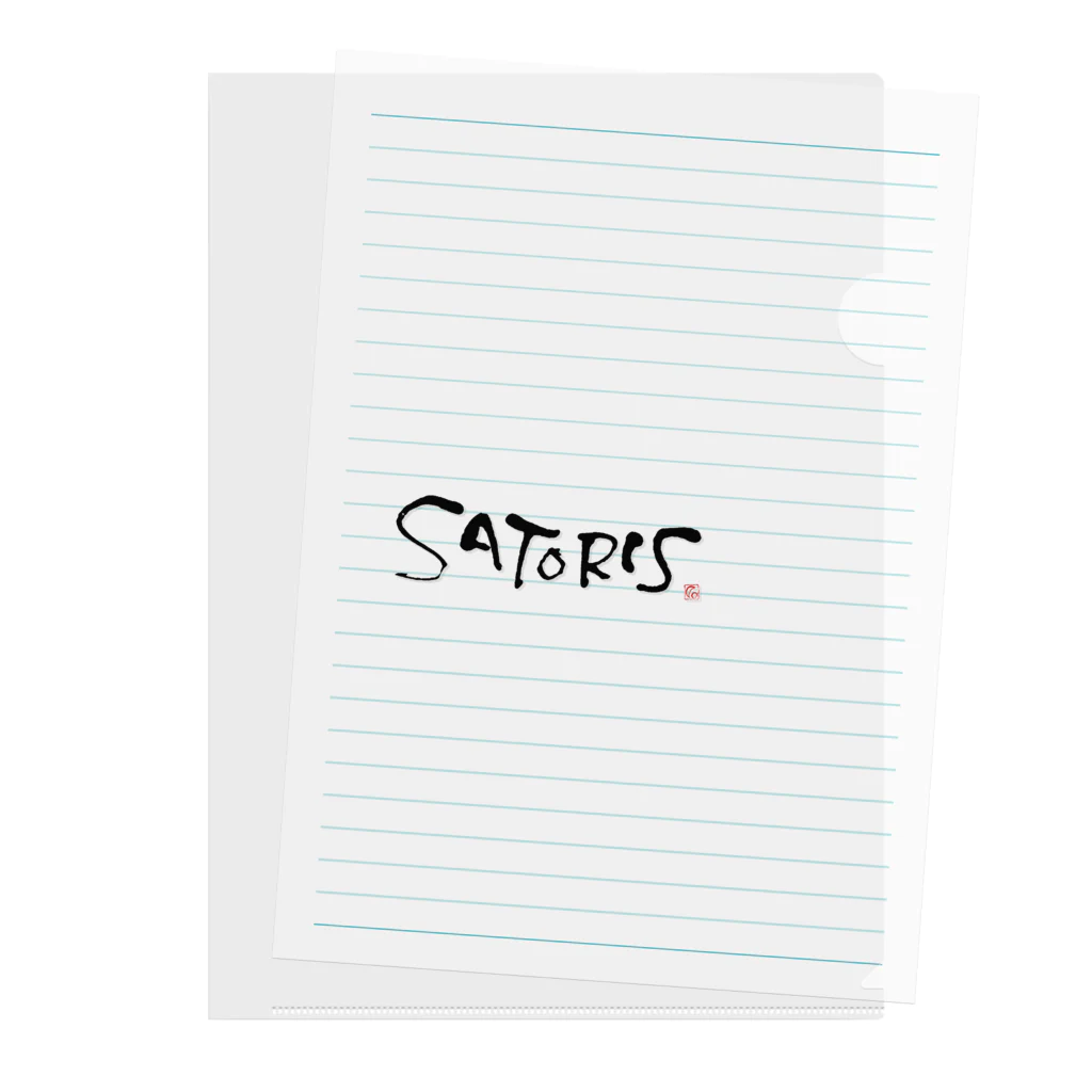 『SATORIS』suzuri店のSATORIS クリアファイル