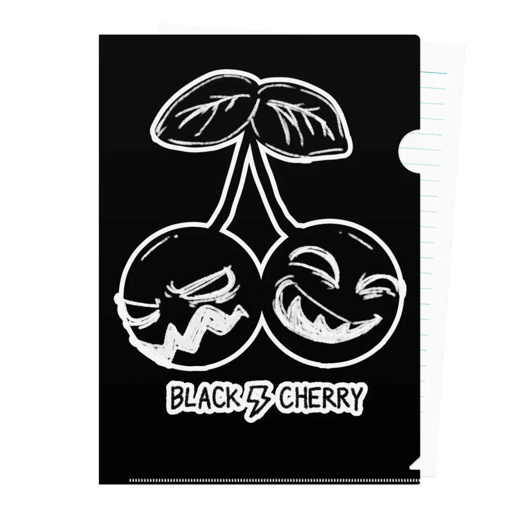 雨空ソーダの雨空ルイのBlack Cherry Clear File Folder