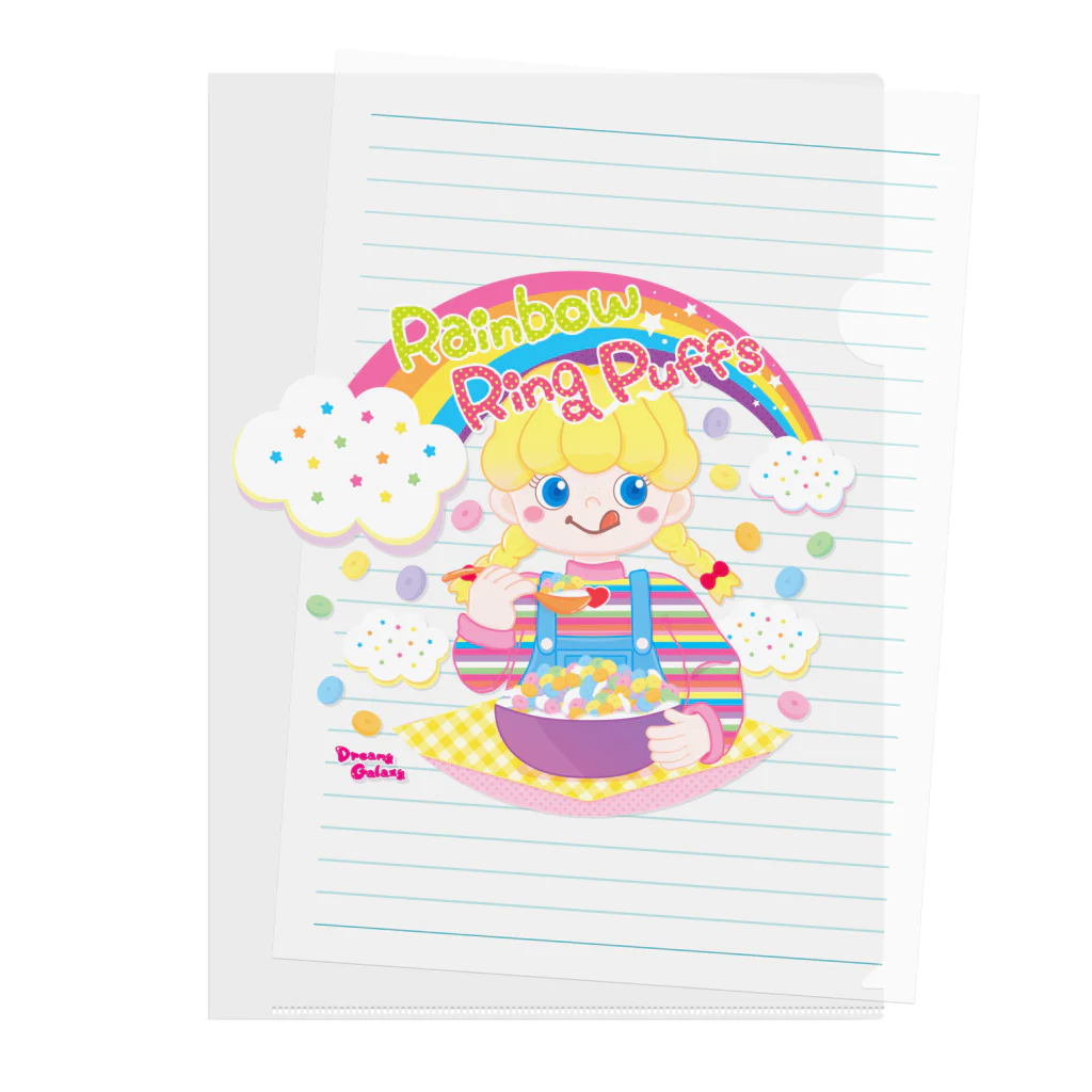 ♡かなえるちゃんハウス♡ の🌈Rainbow🌟Ring Puffs🌈 クリアファイル