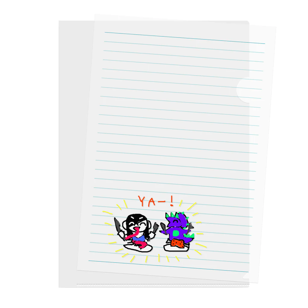 支配者様に投げ銭ショッッップのもぐもぐYA Clear File Folder