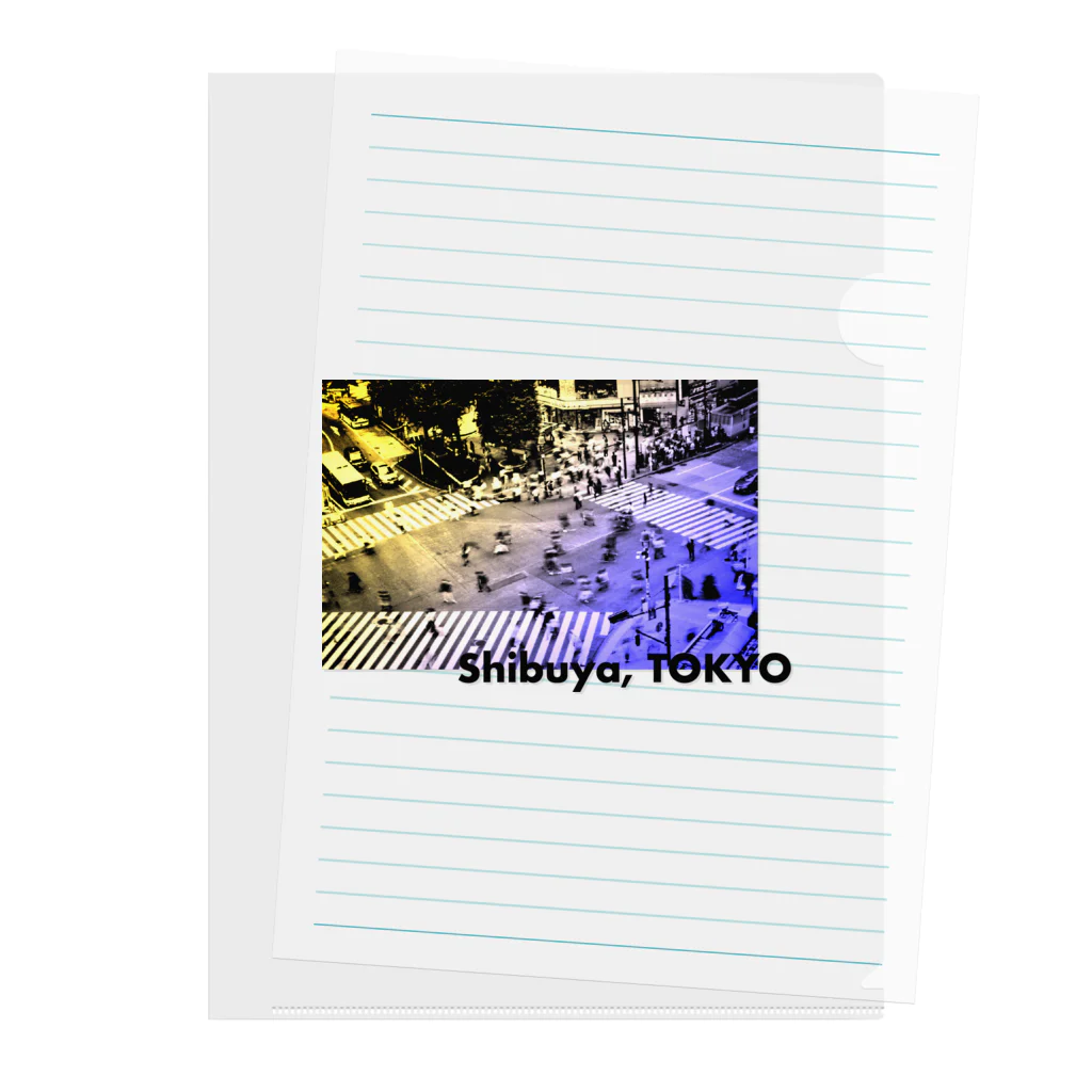 東京シティポップ_TOKYO CITY POPの東京シティポップ_Shibuya クリアファイル