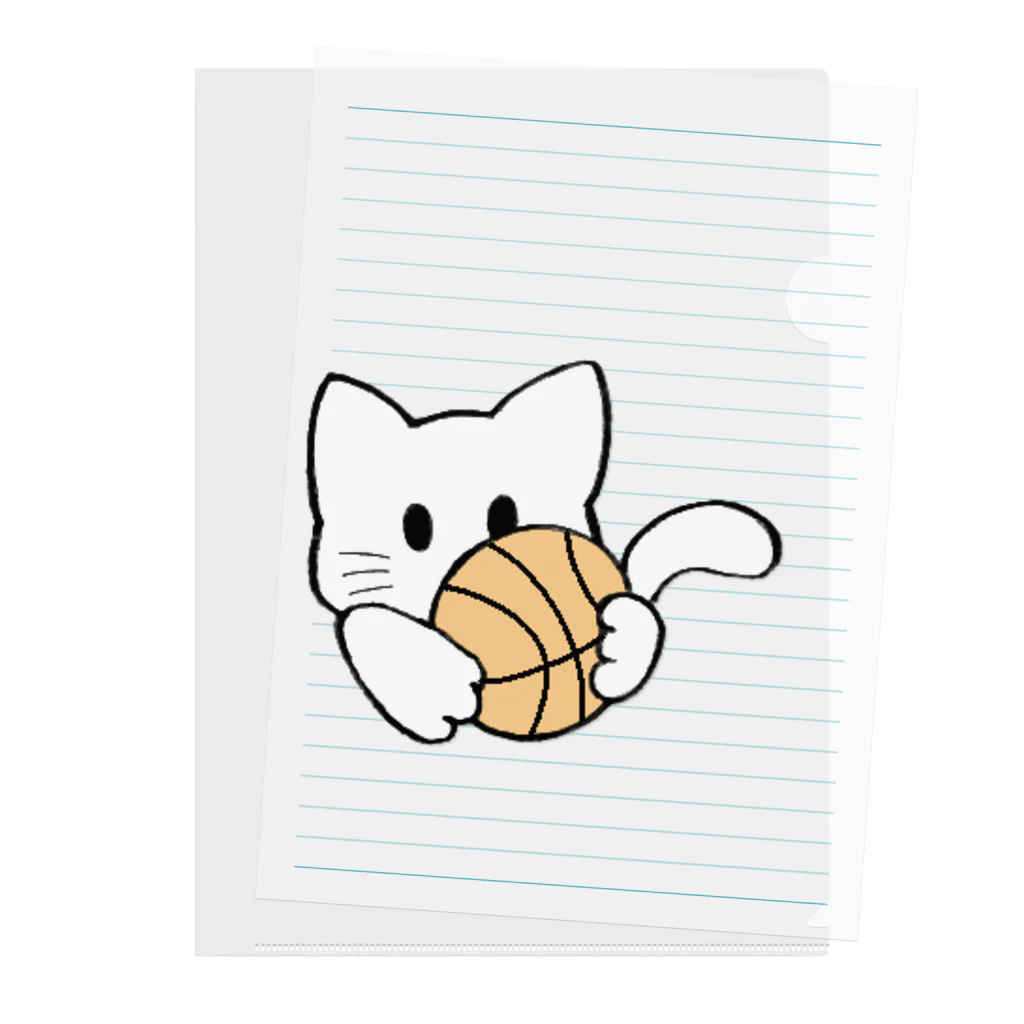 グリヴェール森の雑貨のねこ【白】 Clear File Folder