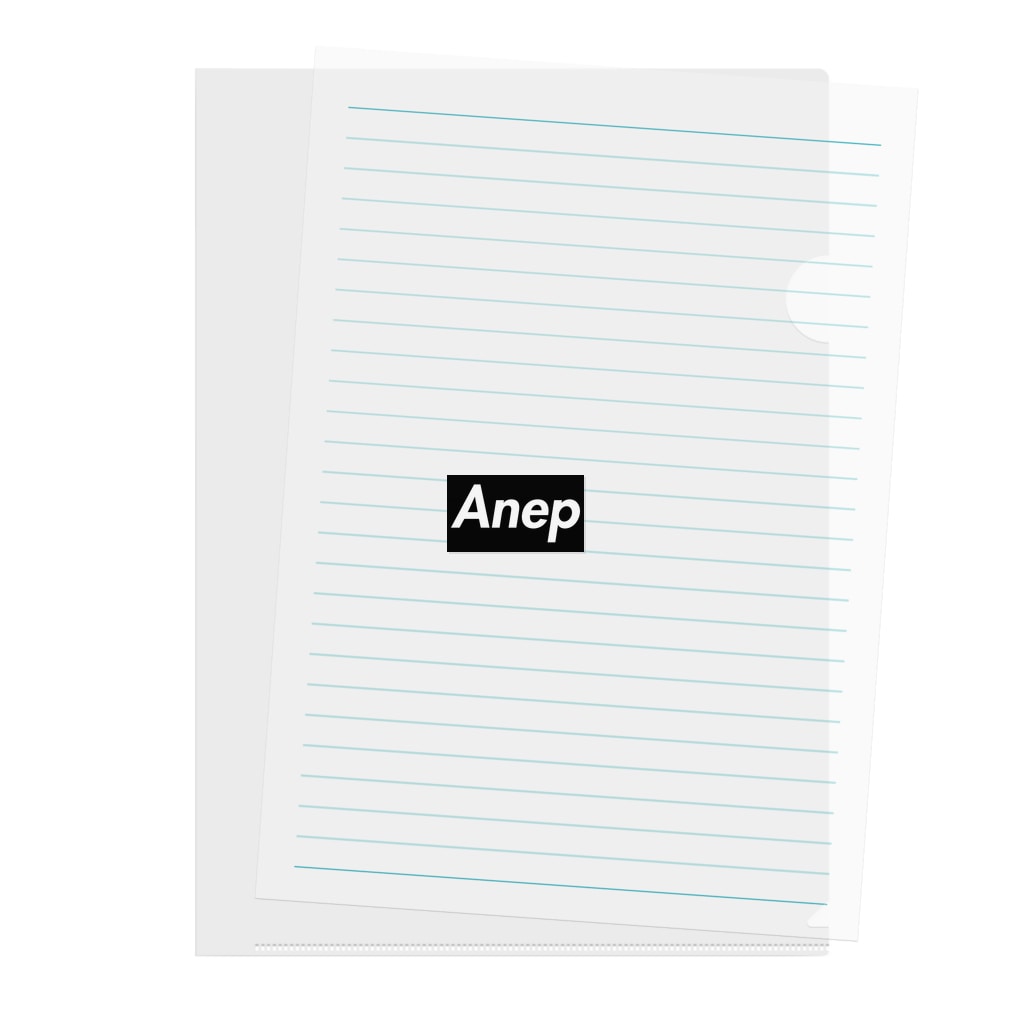 AnepのAnep color black version Clear File Folder