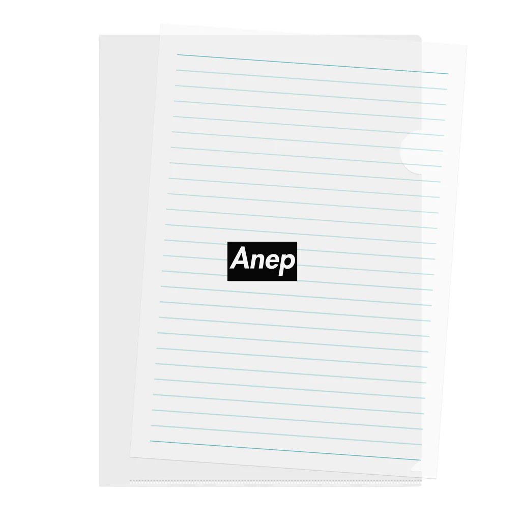 AnepのAnep color black version Clear File Folder