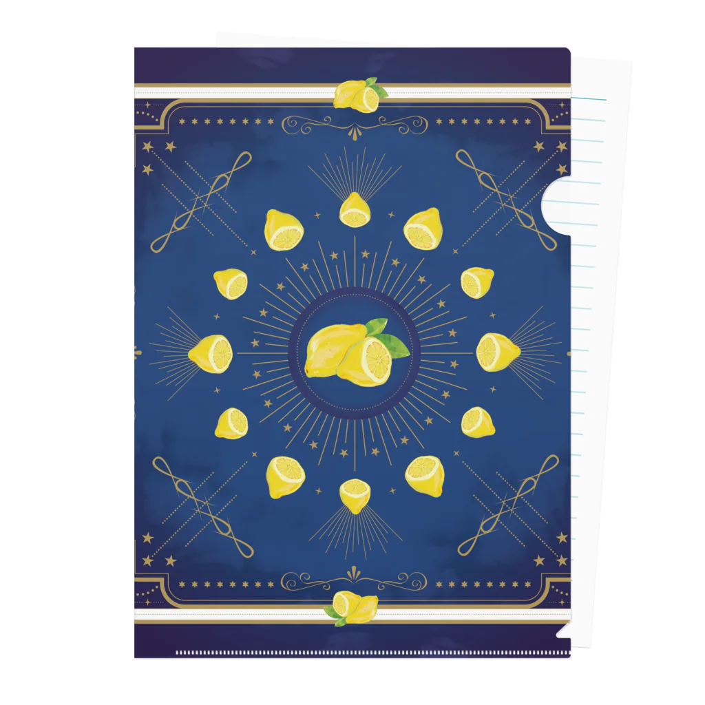 nanatitchの星とレモン Clear File Folder
