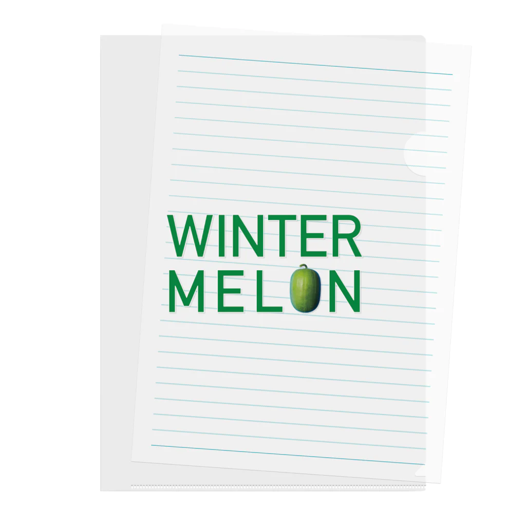 かまだ まゆめのWINTER MELON 冬瓜1 Clear File Folder