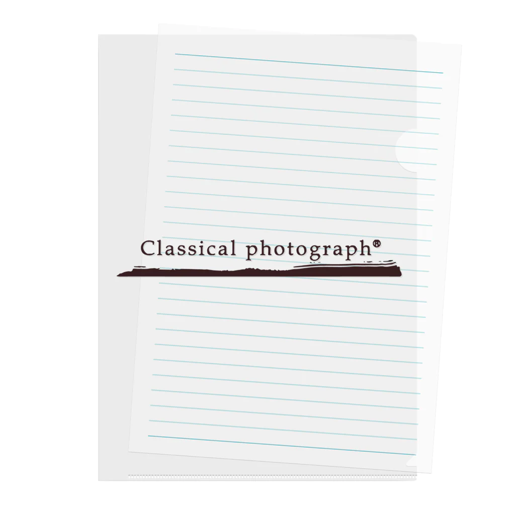 Classical photgraph®のClassical photograph®︎ ロゴ Clear File Folder