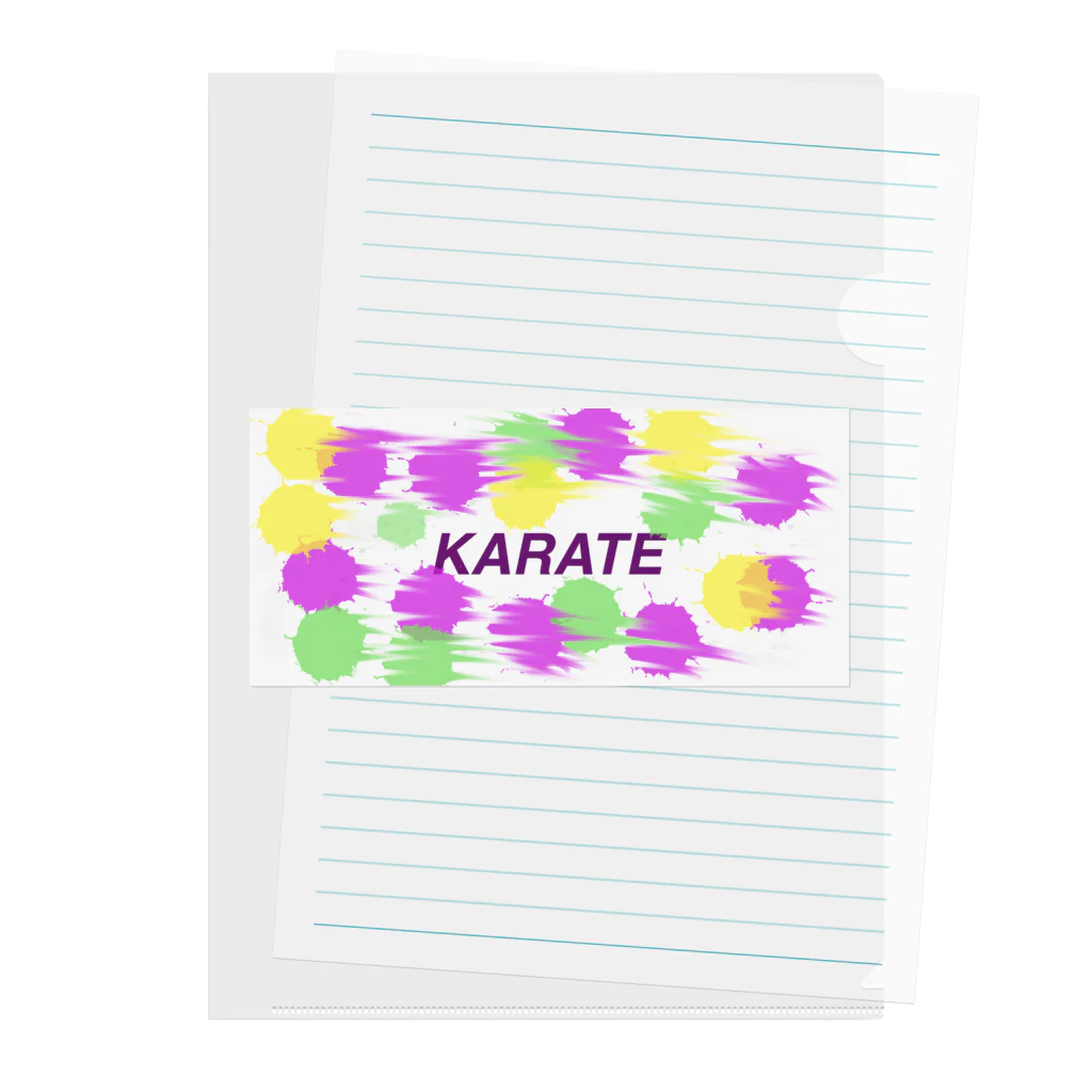 空手好きのチコの空手ドットKARATE Clear File Folder