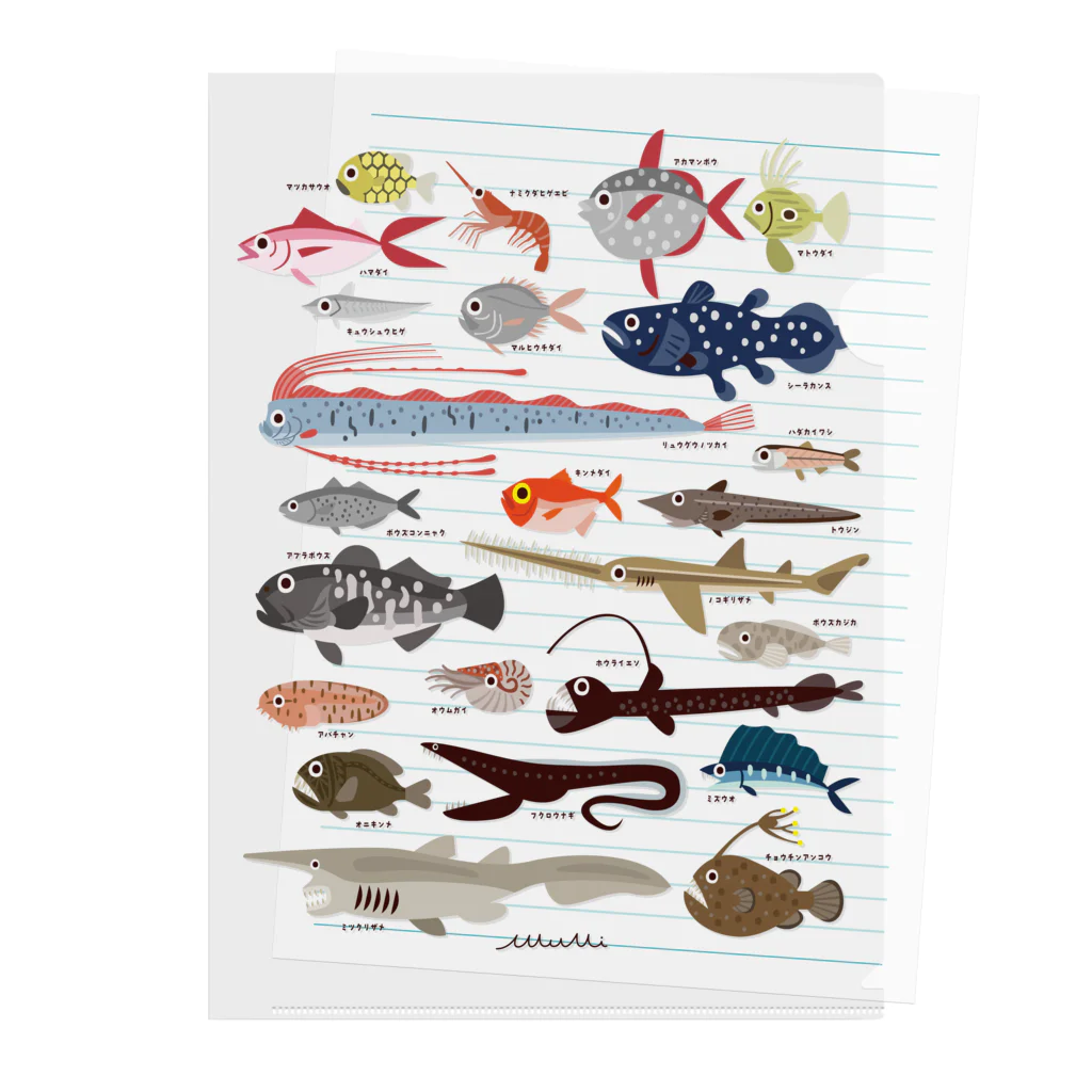 Astrio SUZURI店の深海魚 Clear File Folder