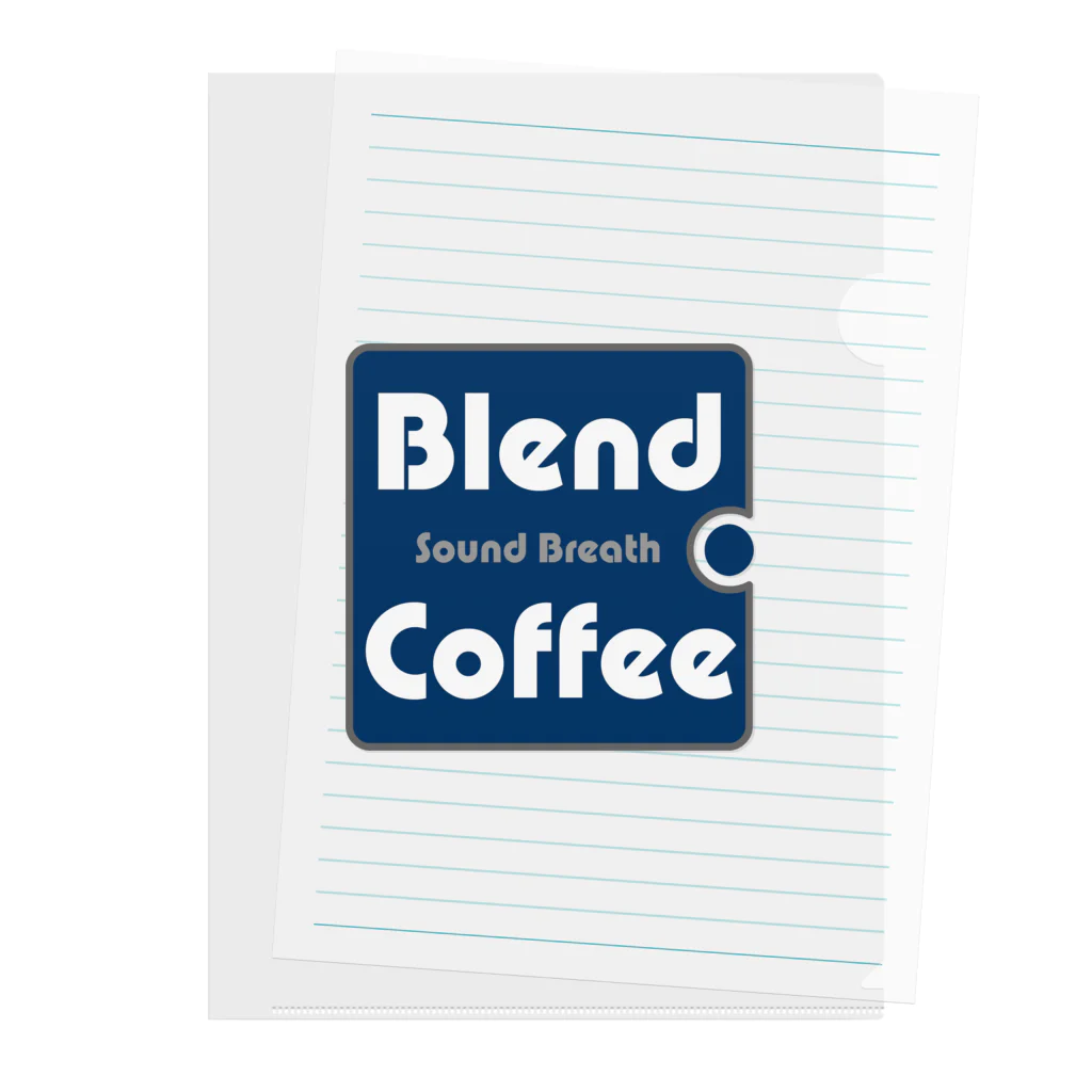 BlendCoffeeのシンプルロゴ クリアファイル