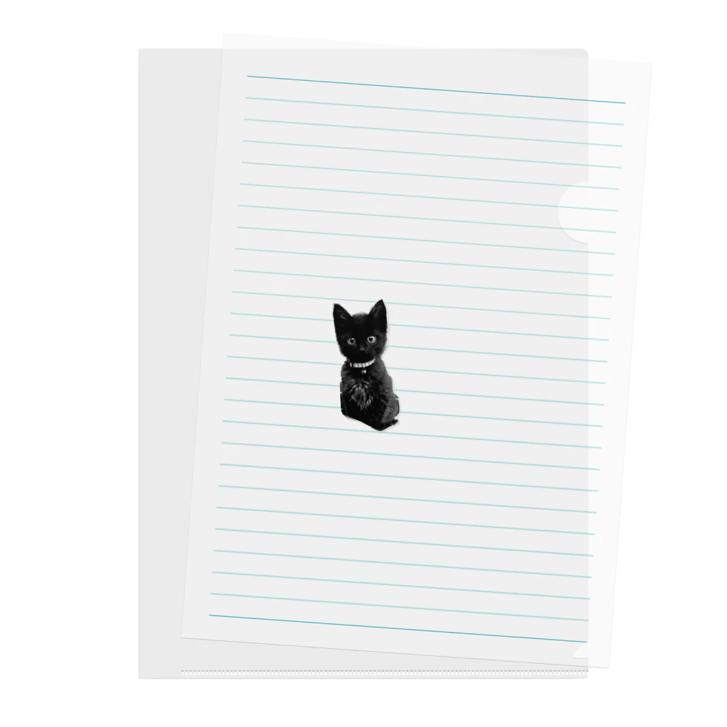 黒猫の住処のあの頃の黒猫シリーズ クリアファイル