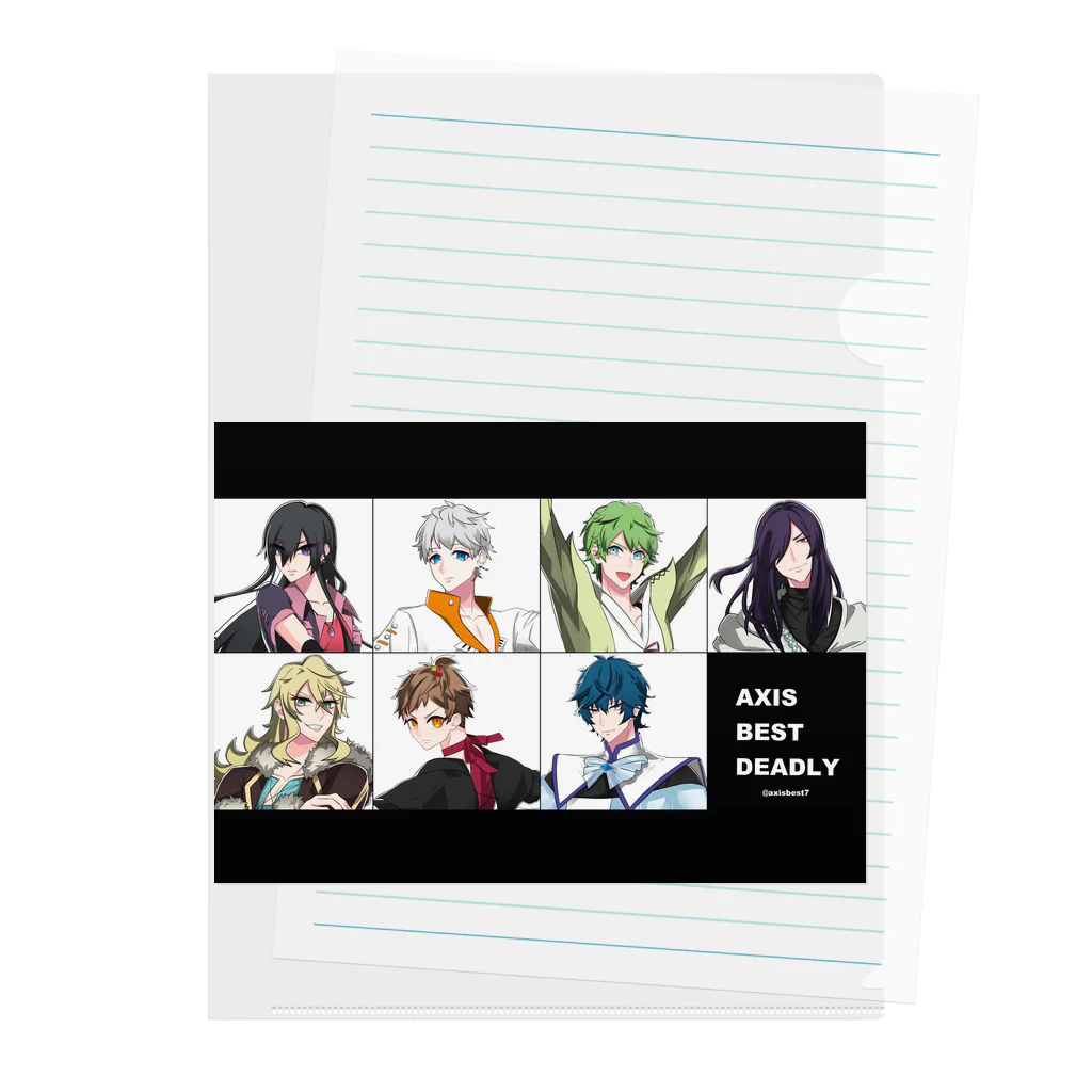 夜想明【LINEスタンプ・BOOTH販売中】のアクシスベストデッドリー Clear File Folder