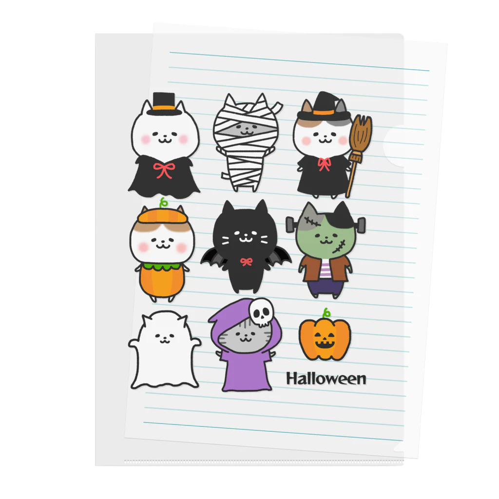 もちぱっちのHalloween🎃ねこさん2 Clear File Folder