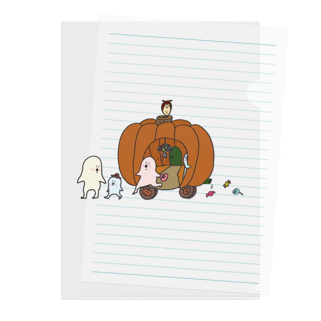 ぱくぱく村ふるさと納税のぱくぱく村のハロウィン Clear File Folder