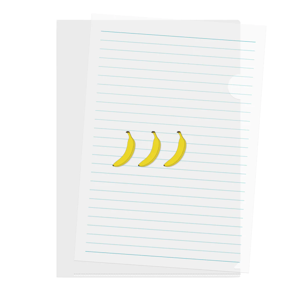 rabbiの【 I 】 バナナ - banana Clear File Folder