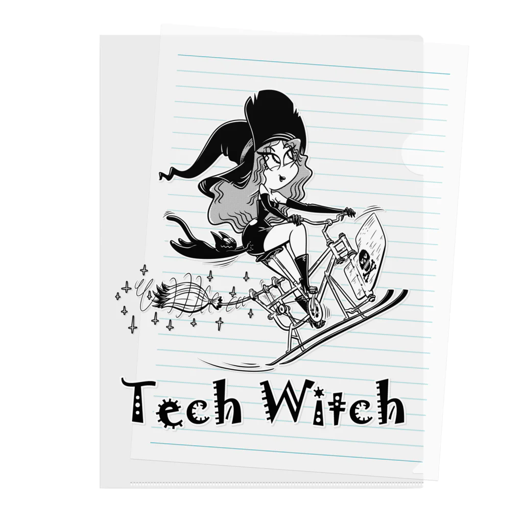 nidan-illustrationの“Tech Witch” Clear File Folder