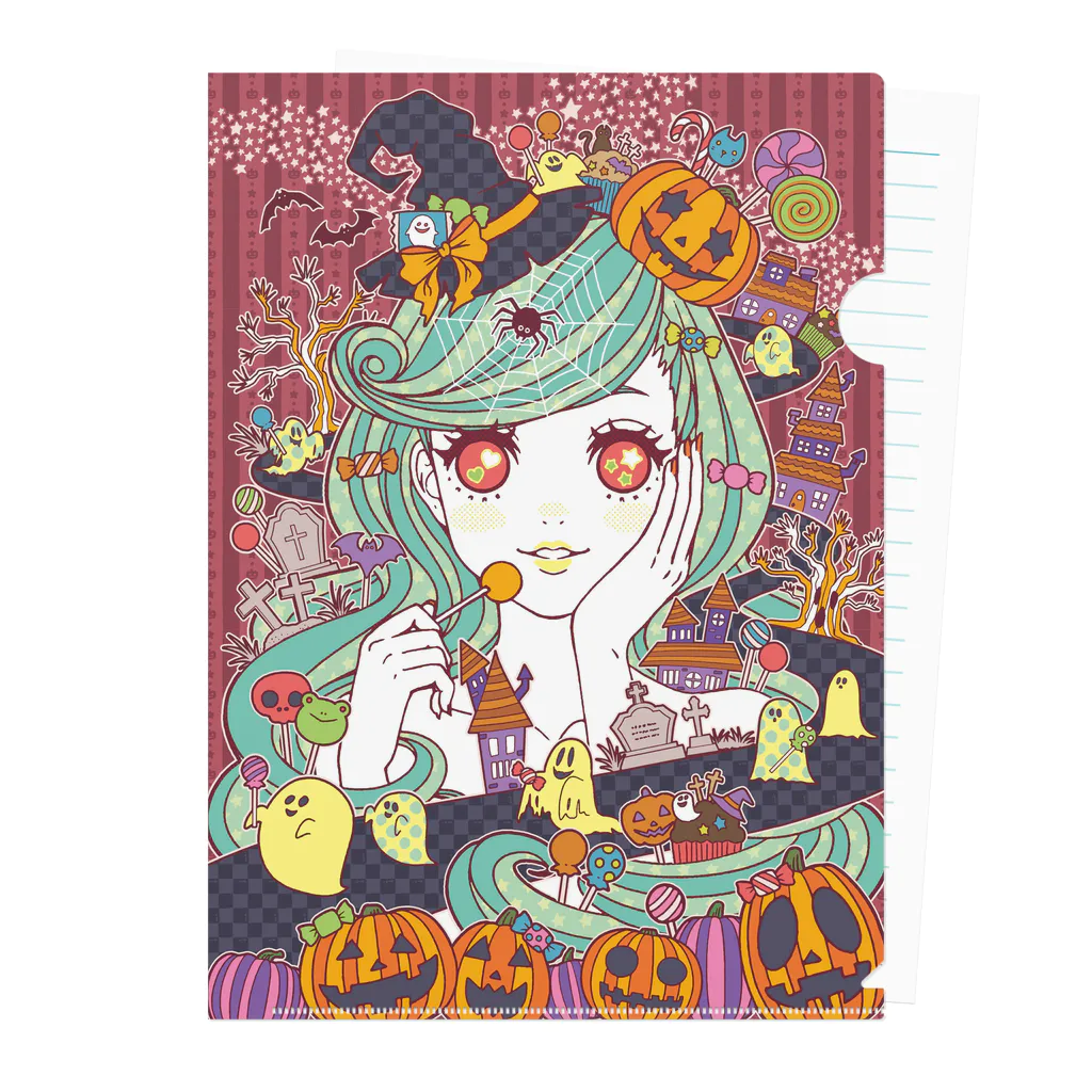 OKAKA屋のハロウィン Clear File Folder