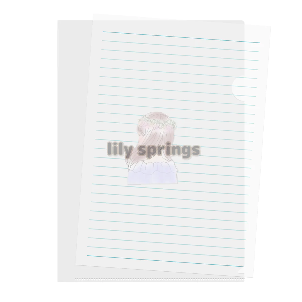 lily springsのlily springs クリアファイル