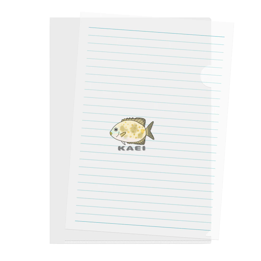 お魚のゆくい処🐟のお魚のゆくい処『カーエー』 Clear File Folder