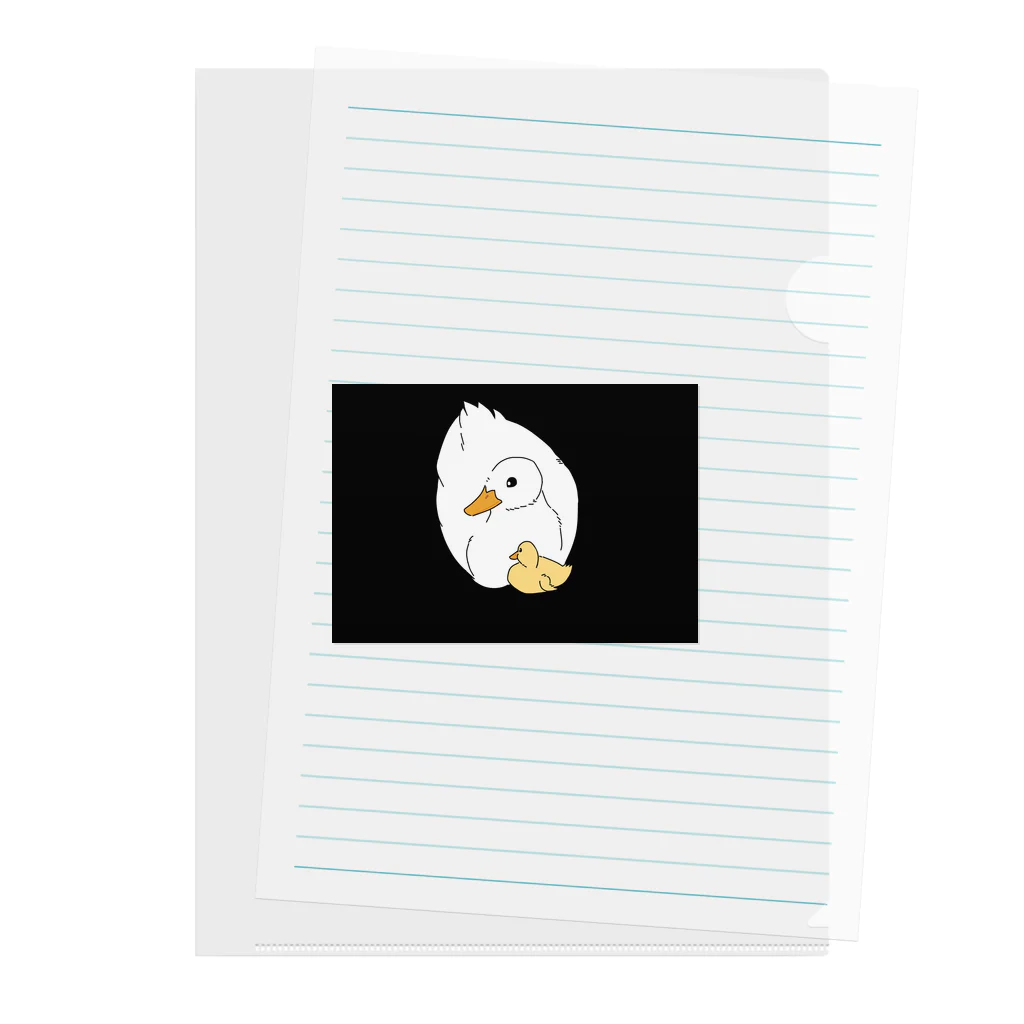 Petit Animal Queue(ぷにまるくー)のコールダック Clear File Folder