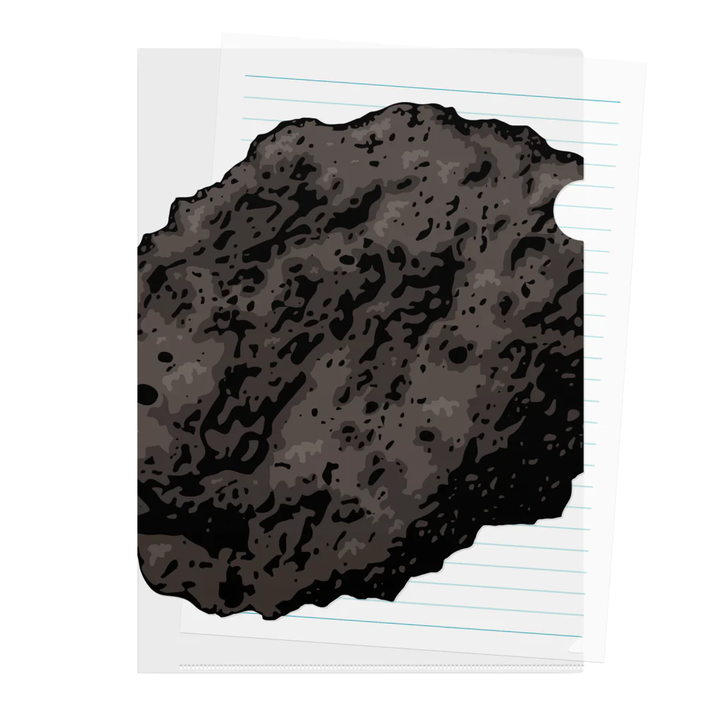kimchinのゴツゴツの隕石 クリアファイル