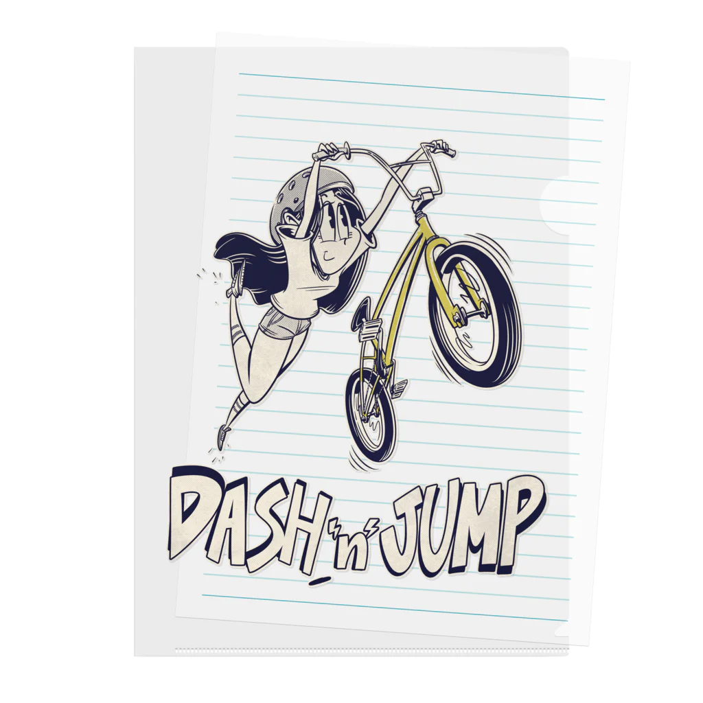 nidan-illustrationの"DASH 'n' JUMP" クリアファイル